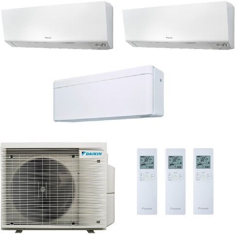 Daikin Trial Split 9000+9000+12000 3MXM52A FTXM25R FTXM25R FTXA35AW Condizionatore Perfera + Stylish Bianco WiFi R-32