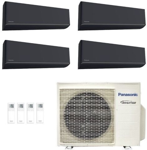 Panasonic Quadri Split 7+7+7+7 CU-4Z80TBE CS-XZ20ZKEW-H CS-XZ20ZKEW-H CS-XZ20ZKEW-H CS-XZ20ZKEW-H Condizionatore Etherea Grafite