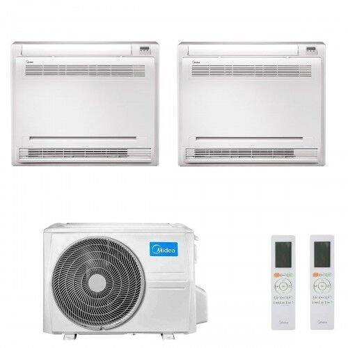 Midea Dual Split 18+18 Btu Pavimento Console M4O-36FN8-Q MFA2U-17HRFNX(GA) MFA2U-17HRFNX(GA) Condizionatore R-32