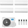 Midea Quadri Split 9+9+9+9 Btu Xtreme Pro WF M4OE-28HFN8-Q con 4 unità MSAGBU-09HRFN8 Condizionatore R-32 WiFi A++ A+