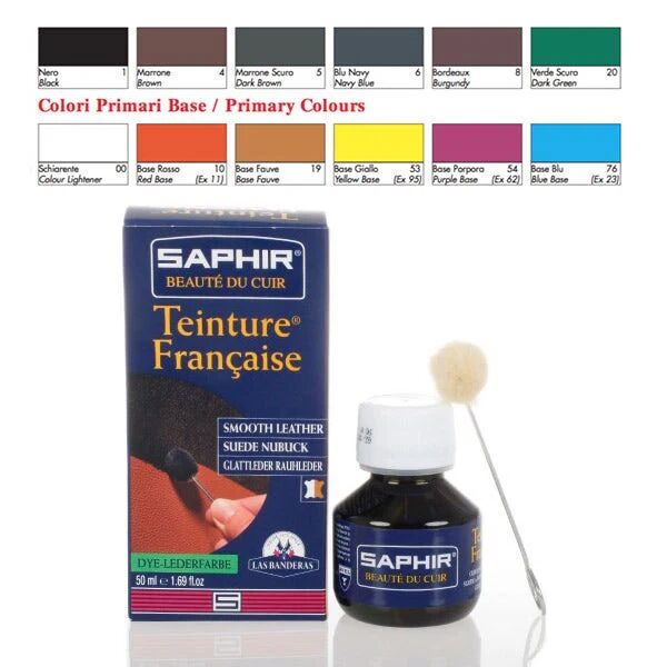 Saphir Tintura per Pelle e Camoscio Rinnova o Cambia Colore a Scarpe e Accessori - - 20 Verde Scuro / Verde