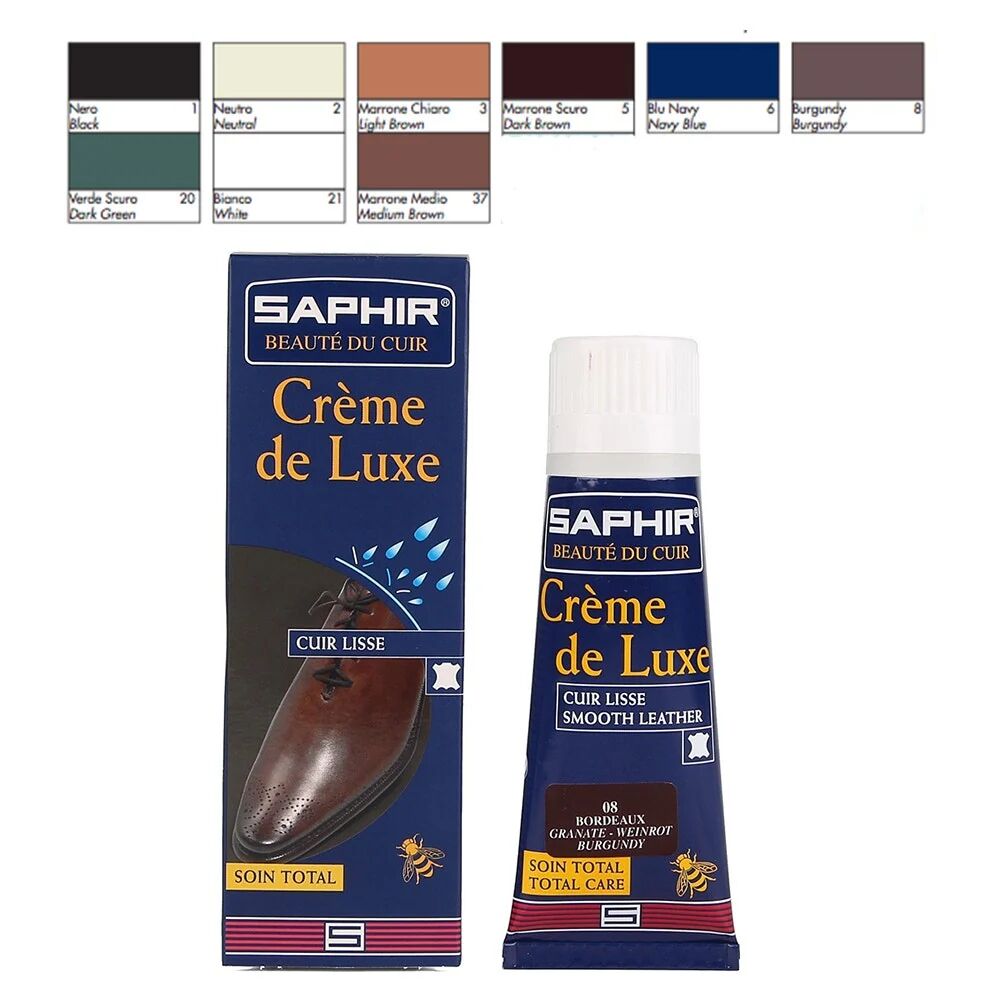 Saphir Lucido per Scarpe in Pelle - Creme de Luxe a base di cera d'api - 02 Neutro / Trasparente