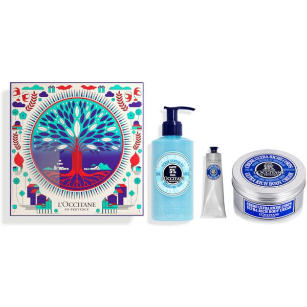 l'occitane en provence karité cofanetto 250 ml crema doccia + 200 ml crema corpo + 30 ml crema mani