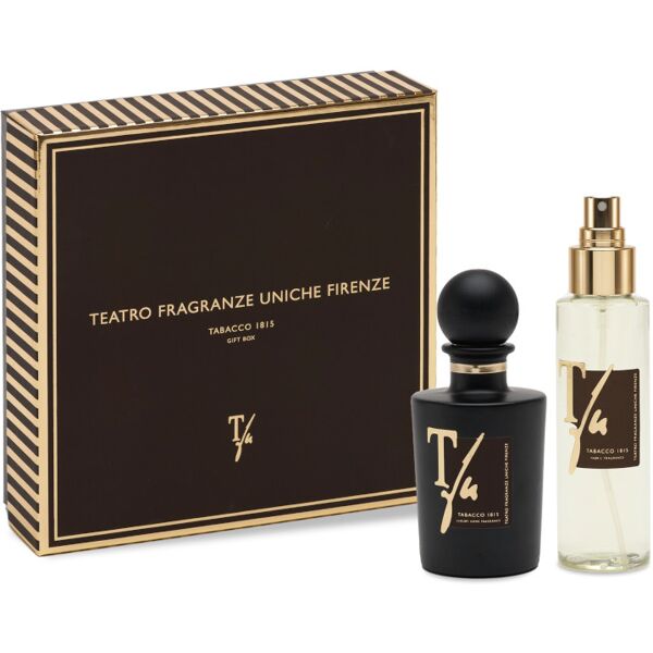 teatro fragranze uniche teatro fragranze uniche tabacco 1815 100 ml diffusore con bastoncini + 100 ml spray tessuto