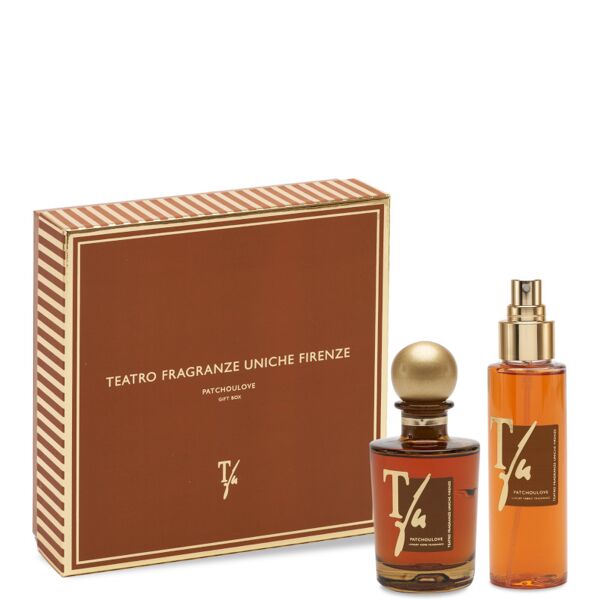 teatro fragranze uniche teatro fragranze uniche patchoulove 100 ml diffusore con bastoncini + 100 ml spray tessuto