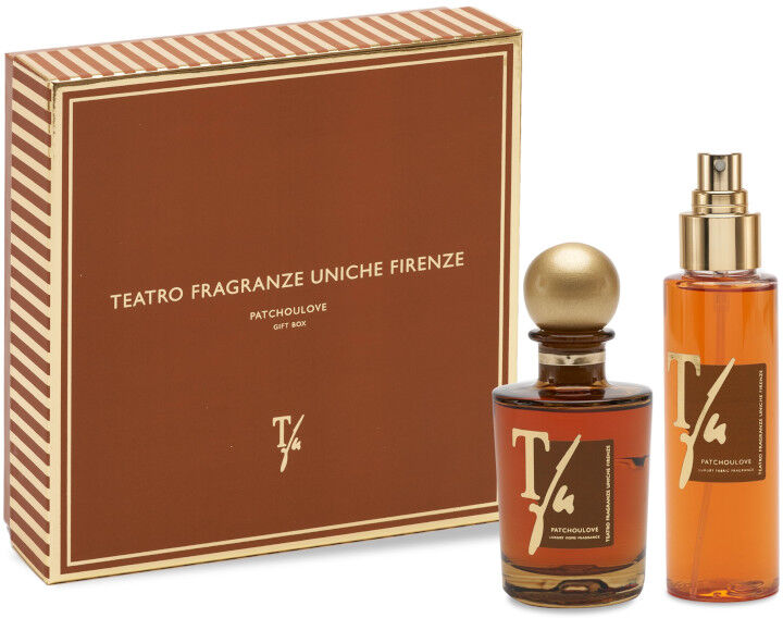 teatro fragranze uniche teatro fragranze uniche patchoulove 100 ml diffusore con bastoncini + 100 ml spray tessuto