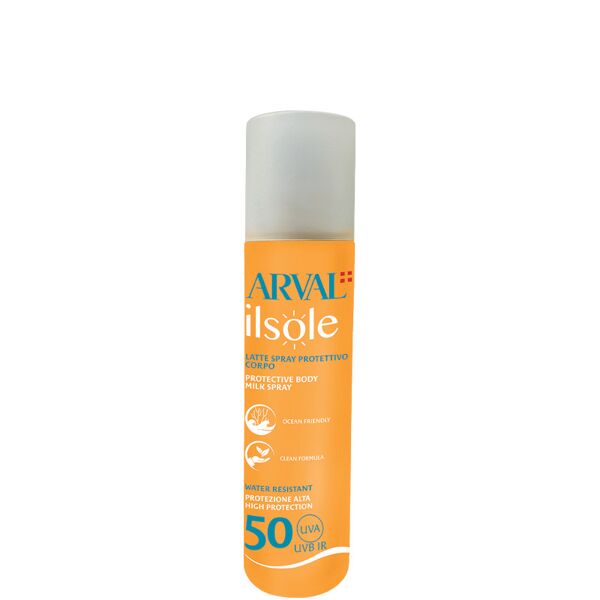 arval il sole - latte spray protettivo corpo spf 50 200 ml