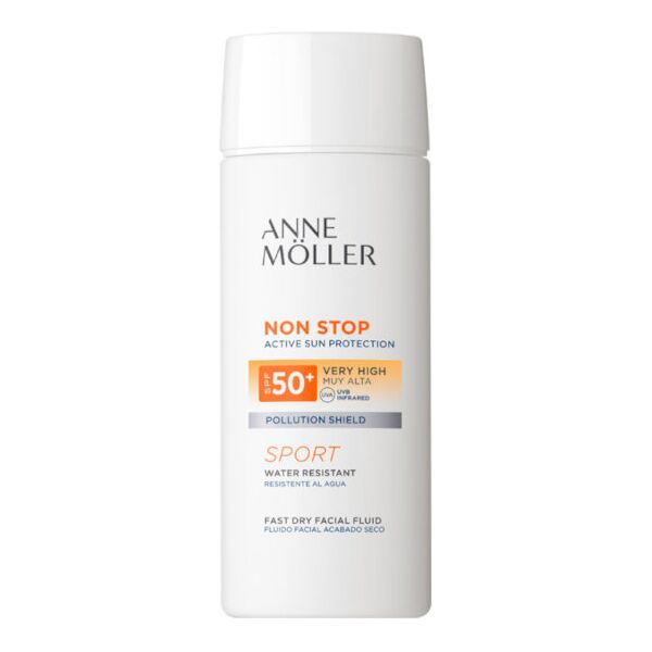 anne möller non stop fast dry facial fluid spf 50+ sport viso 75 ml