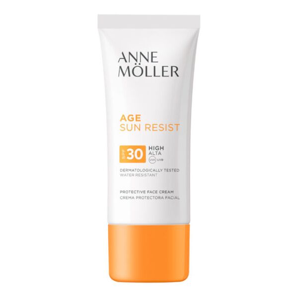 anne möller age sun resist protective face cream spf 30 viso 50 ml