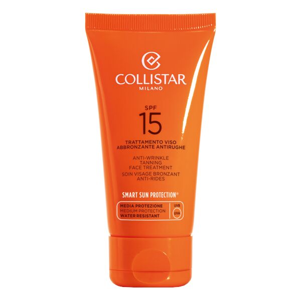 collistar trattamento viso abbronzante antirughe spf 15 difesa dna water resistant crema 50 ml