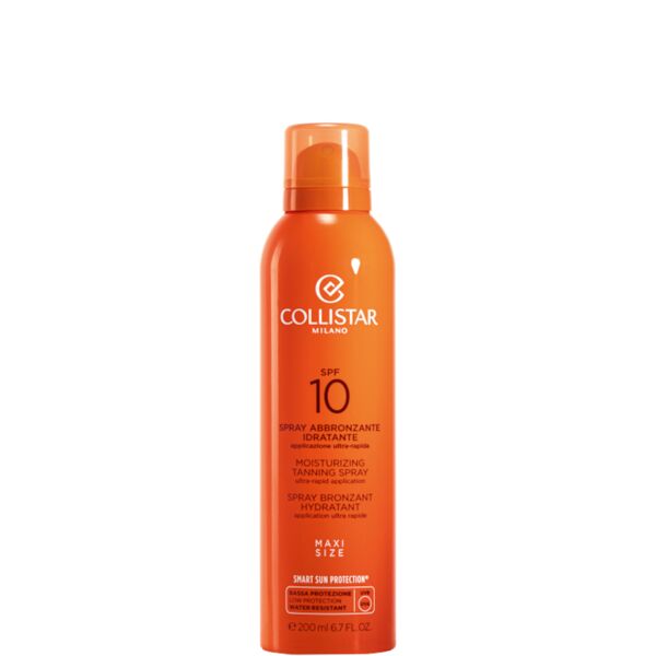 collistar spray abbronzante idratante applicazione ultra rapida spf 10 latte 200 ml