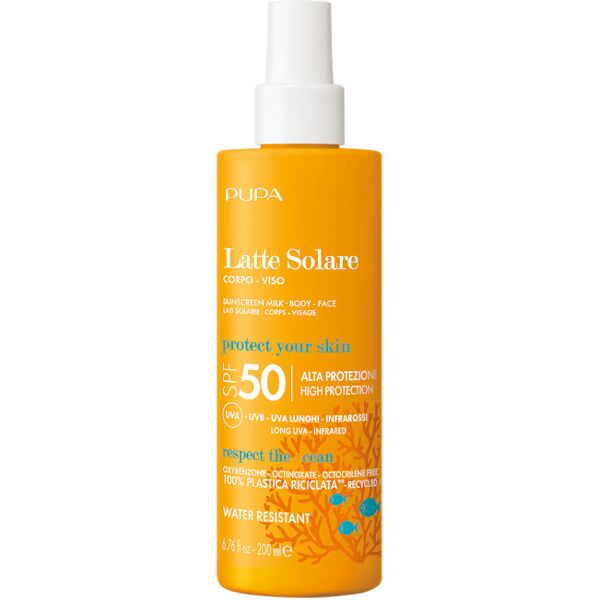 pupa latte solare spf 50 viso/corpo 200 ml