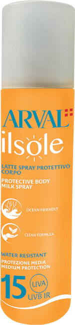 arval il sole - latte spray protettivo corpo spf 15 200 ml