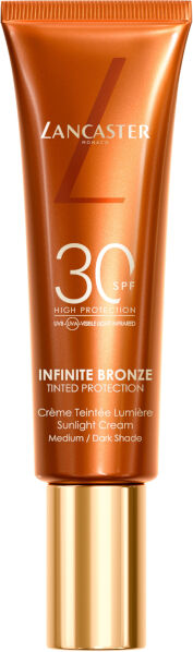 lancaster infinite bronze tinted protection sunlight cream spf30 1 - light / medium