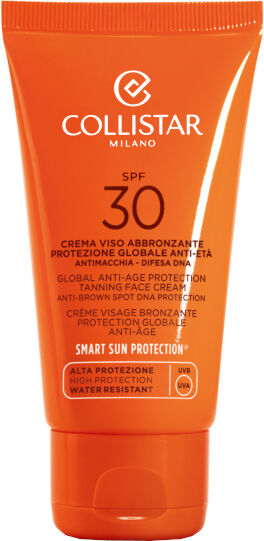 collistar crema viso abbronzante protezione globale anti eta antimacchia difesa dna spf 30 water resistant 50 ml