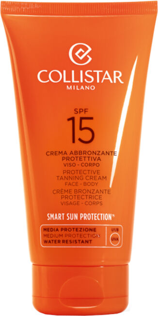 collistar crema abbronzante protettiva viso e corpo water resistant spf 15 150 ml