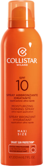 collistar spray abbronzante idratante applicazione ultra rapida spf 10 latte 200 ml