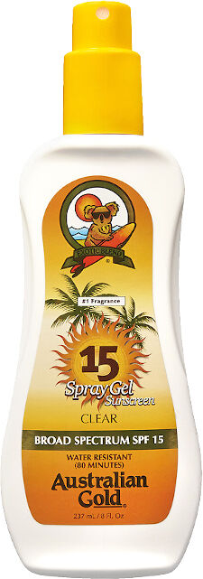 Australian Gold Spray Gels Sunscreen SPF 15 237 ML