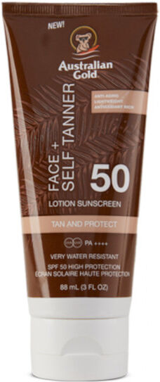 Australian Gold SPF 50 Face + Self Tanner 88 ML