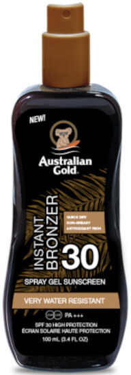 Australian Gold Instant Bronzer Spray Gels Sunscreen SPF 30 con effetto Bronze 100 ML