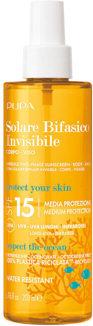 Pupa Solare Bifasico Invisibile SPF 15 Viso/Corpo 200 ML