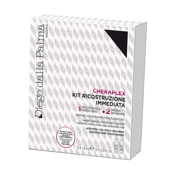 diego dalla palma haircare kit ricostruzione immediata cheraplex 2 x 15 ml (siero + maschera)