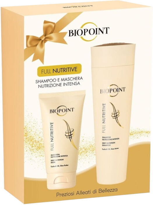 biopoint full nutritive shampoo + maschera nutrizione intensa 200 ml shampoo + 75 ml maschera capelli