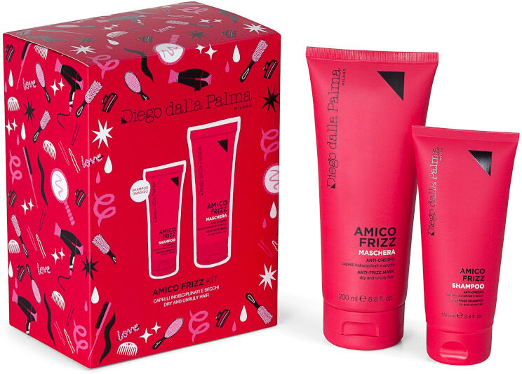 Diego Dalla Palma Haircare Maschera + Shampoo Anti Crespo Amico Frizz 200 ML Maschera Capelli + 100 ML Shampoo