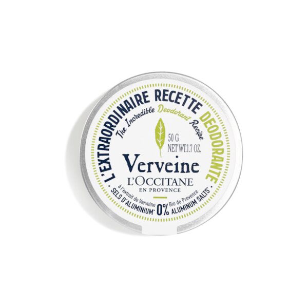 l'occitane en provence verveine - l'extraordinaire recette deodorante 50 gr