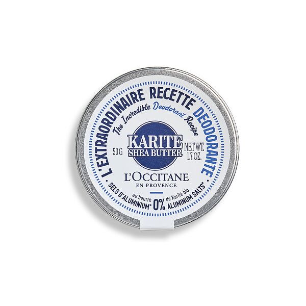 l'occitane en provence karite - l'extraordinaire recette deodorante 50 gr