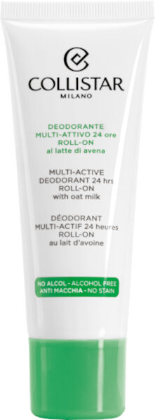 collistar deodorante multi attivo 24 ore roll on al latte di avena 75 ml