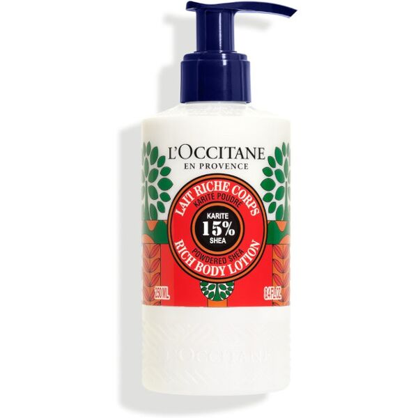 l'occitane en provence karité - lait riche corps - latte corpo ricco edizione limitata 250 ml