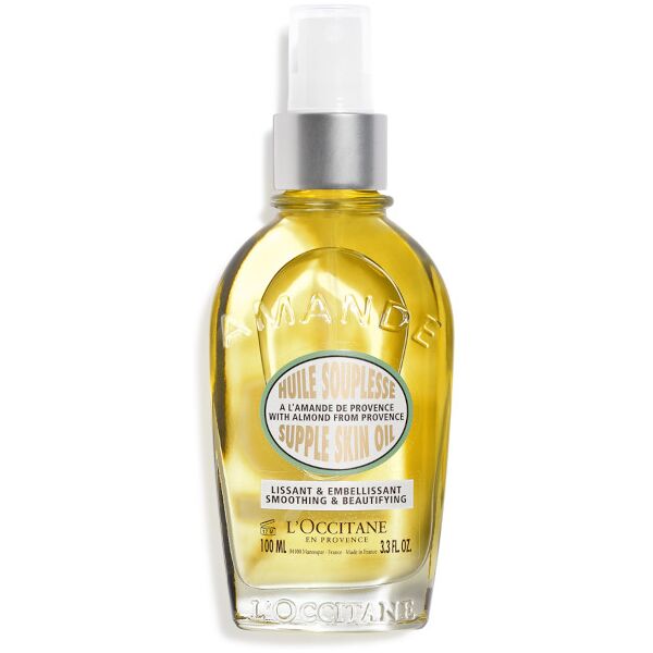 l'occitane en provence amande - huile suplesse - olio corpo 100 ml