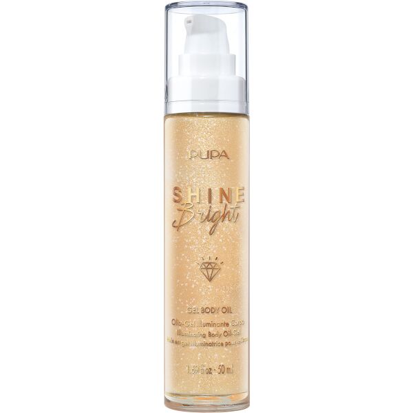 pupa gel body oil - shine bright 50 ml