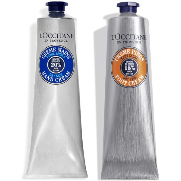 l'occitane en provence karitè - duo confort mains & pieds 150 ml crema mani + 150 ml crema piedi