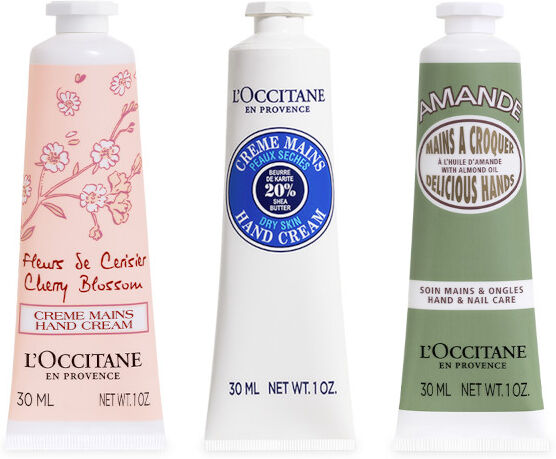 l'occitane en provence hand cream trio - trio creme mani 30 ml x 3