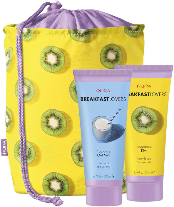 Pupa BREAKFAST LOVERS KIT 3 Due Latte Doccia KIWI - OAT MILK 2 X 200 ML Latte Doccia