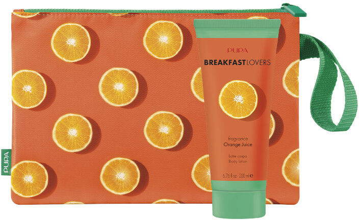 Pupa BREAKFAST LOVERS Latte Corpo ORANGE JUICE 200 ML Latte Corpo + Pochette