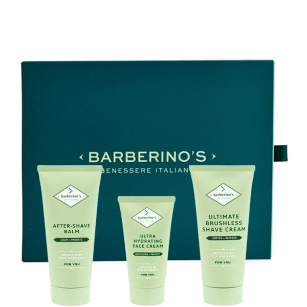 barberino's barberino's - perfect shaving set - rasatura perfetta 100 ml crema da rasatura + 100 ml balsamo dopobarba + 50 ml crema viso