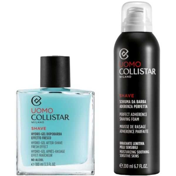 collistar hydro-gel dopobarba effetto fresco no-alcool - uomo 100 ml dopobarba + 200 ml schiuma da barba omaggio