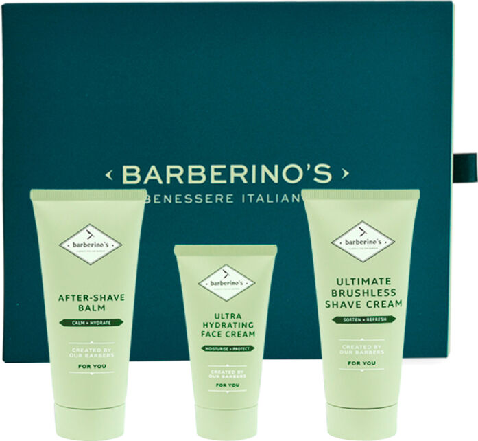 barberino's barberino's - perfect shaving set - rasatura perfetta 100 ml crema da rasatura + 100 ml balsamo dopobarba + 50 ml crema viso