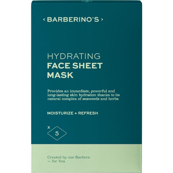 barberino's barberino's - hydrating face sheet mask 5 maschere monouso x 28 ml