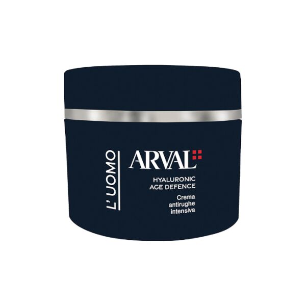 arval l'uomo - hyaluronic age defence - crema antirughe intensiva 50 ml