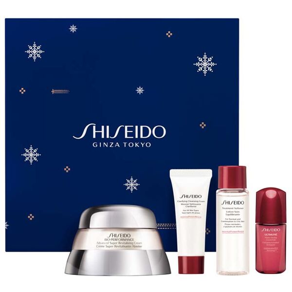 shiseido bio-performance advanced super revitalizing cream confezione bio-performance holiday kit