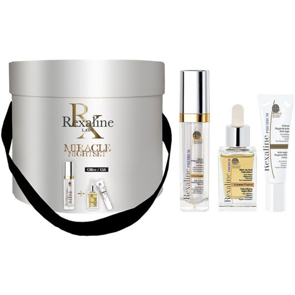 rexaline line killer miracle night kit 30 ml siero viso + 30 ml elisir notte viso + 10 ml crema viso