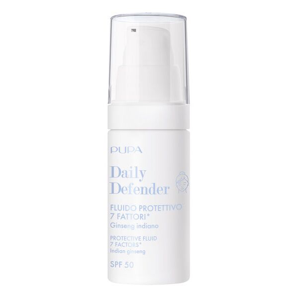 pupa daily defender - fluido protettivo 7 fattori spf 50 30 ml - trasparente