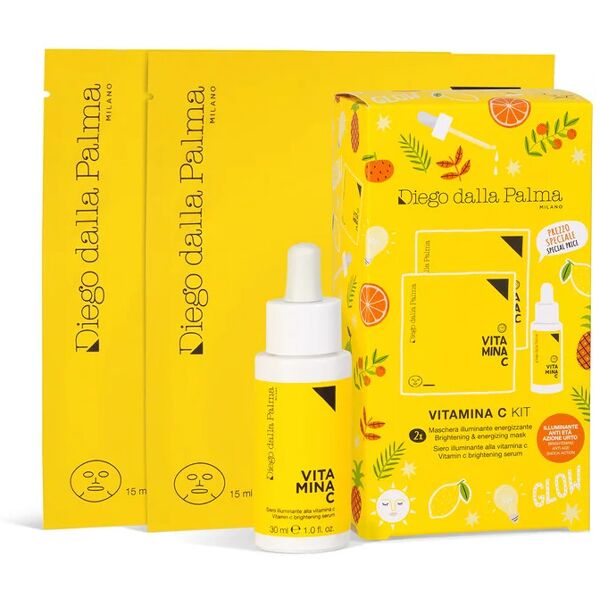 diego dalla palma vitamina c kit 30 ml siero viso + 2 x 15 ml maschera viso