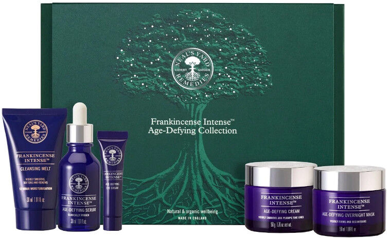 neal's yard remedies frankincense intense age-defying collection 30 ml detergente viso + 30 ml siero viso + 50 ml crema viso + 50 ml maschera viso + 5