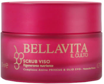 bellavita il culto priscus & olio evo - scrub viso rigenerante nutriente 50 ml