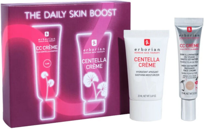 erborian the daily skin boost clair 15 ml cc cream clair + 20 ml crema viso